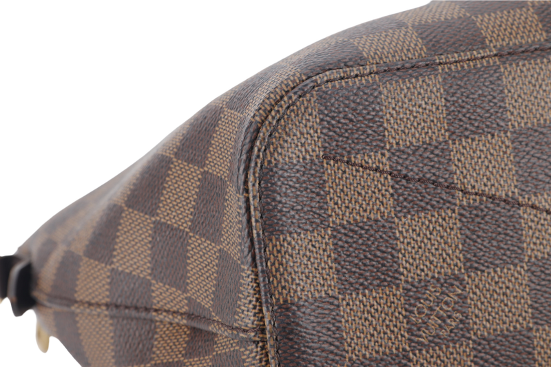 LOUIS VUITTON SIENA MM (N41546) DAMIER EBENE CANVAS GOLD HARDWARE WITH STRAPS AND DUST COVER