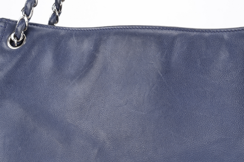 CHANEL COCO BENGAL OPEN ACCORDION CALFSKIN BLUE TOTE (1655xxxx) NO CARD AND NO DUST COVER