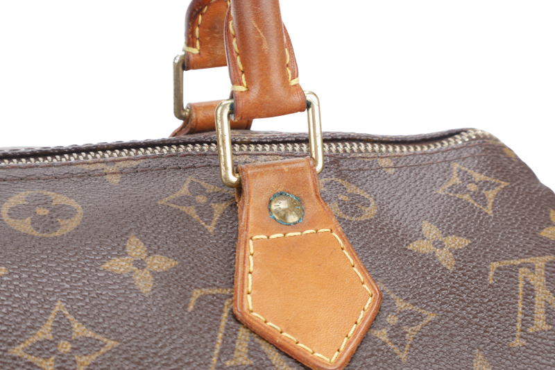 LOUIS VUITTON SPEEDY 30 MONOGRAM CANVAS GOLD HARDWARE NO DUST COVER