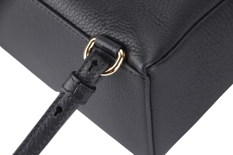 LORO PIANA EXTRA POCKET BACKPACK BLACK GRAINED CALFSKIN GOLD HARDWARE WITH DUST COVER AND BOX