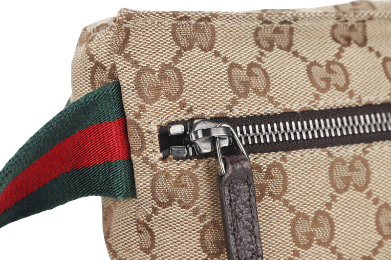 GUCCI GG CANVAS WAIST POUCH NO DUST COVER