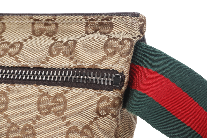 GUCCI GG CANVAS WAIST POUCH NO DUST COVER