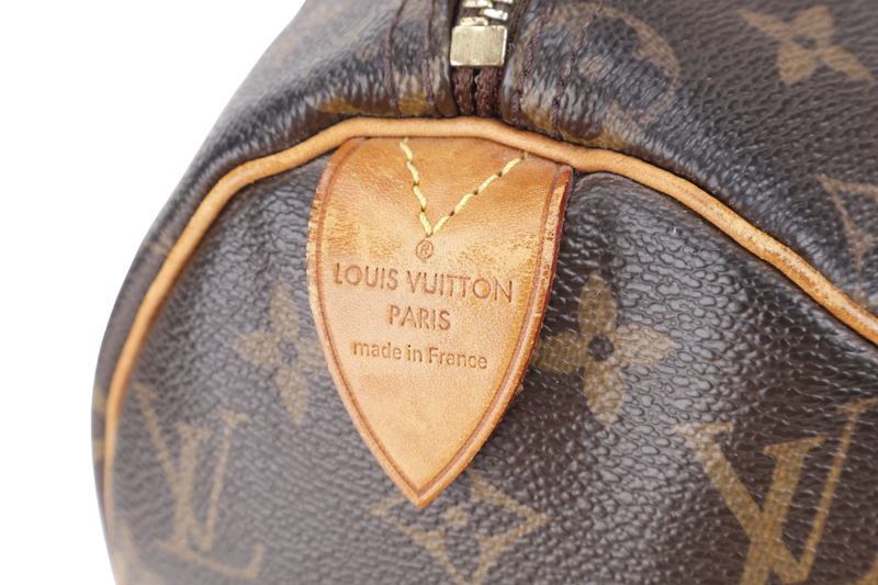 LOUIS VUITTON SPEEDY 25 MONOGRAM CANVAS GOLD HARDWARE NO DUST COVER