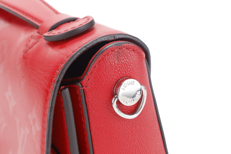 LOUIS VUITTON VERY MESSENGER (M51682) RUBIS MONOGRAM LEATHER GOLD HARDWARE WITH SLING AND DUST COVER