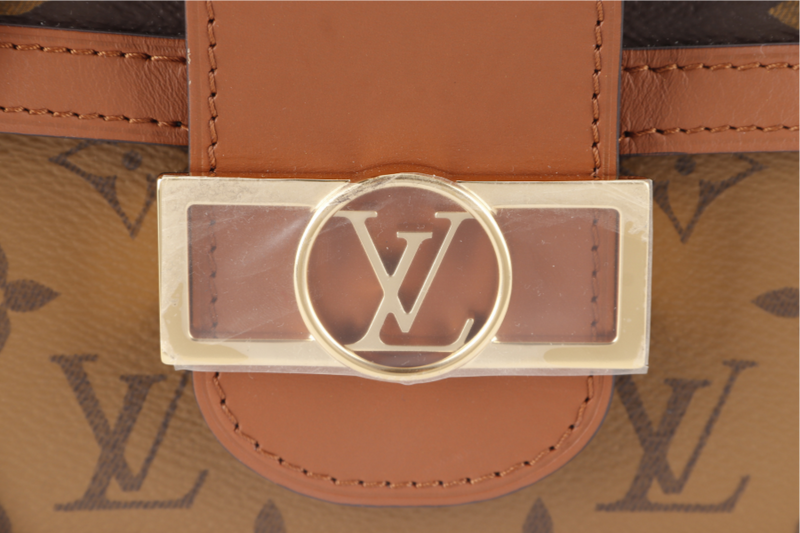 LOUIS VUITTON DAUPHINE MM(M45958) MONOGRAM REVERSE WITH STRAPS, STRAP, CHAIN, DUST COVER AND BOX