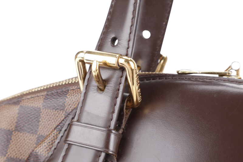 LOUIS VUITTON VERONA MM DAMIER EBENE CANVAS GOLD HARDWARE WITH LOCK&KEYS AND DUST COVER