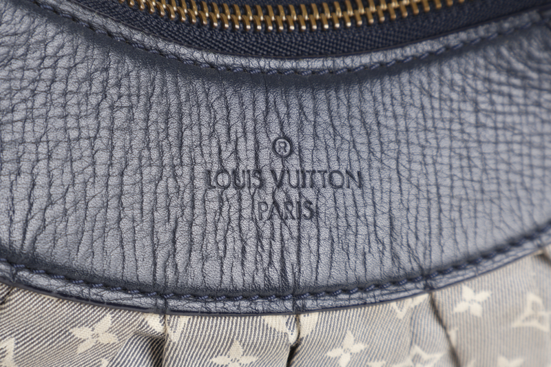 LOUIS VUITTON M40404 IDYLLE RHAPSODY MM NAVY BLUE MONOGRAM CANVAS GOLD HARDWARE WITH DUST COVER