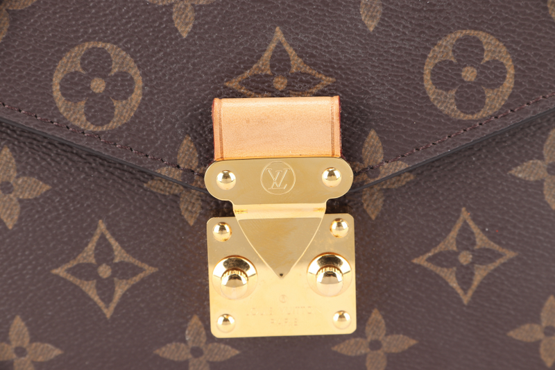 LOUIS VUITTON M44875 POCHETTE METIS MONOGRAM CANVAS GOLD HARDWARE WITH DUST COVER AND STRAPS