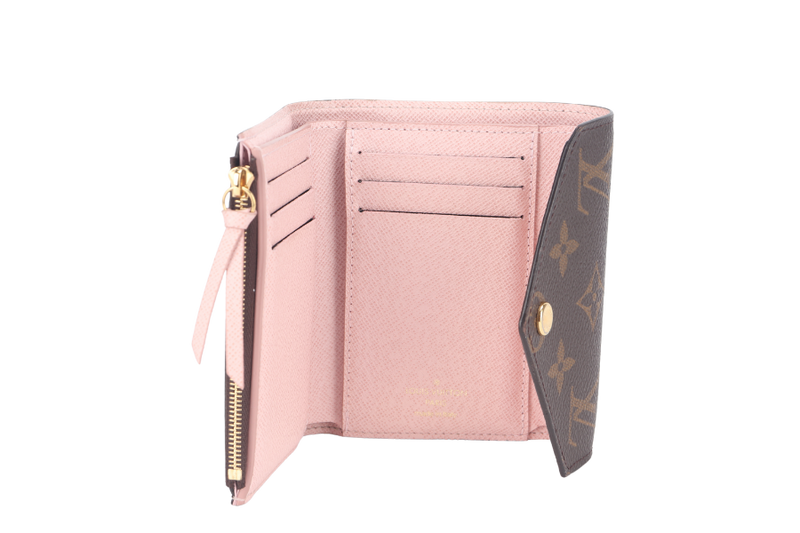 LOUIS VUITTON M62360 VICTORINE WALLET MONOGRAM COATED CANVAS GOLD HARDWARE NO DUST COVER