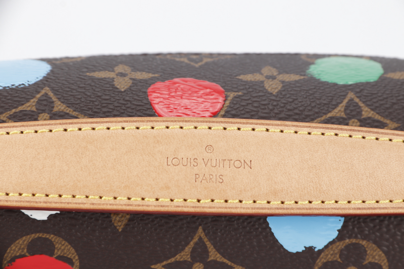 LOUIS VUITTON YAYOI KUSAMA POCHETTE METIS (M46384) MONOGRAM CANVAS WITH STRAP AND DUST COVER