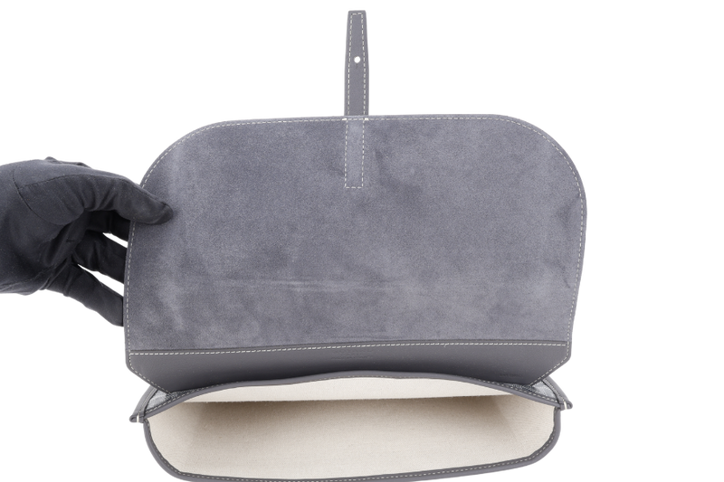 GOYARD COURSIER MESSENGER BAG GREY COLOR WITH DUST COVER