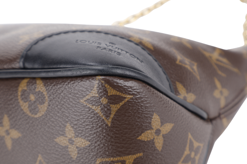 LOUIS VUITTON M45831 BOULOGNE PM MONOGRAM COATED CANVAS GOLD HARDWARE WITH DUST COVER AND BOX