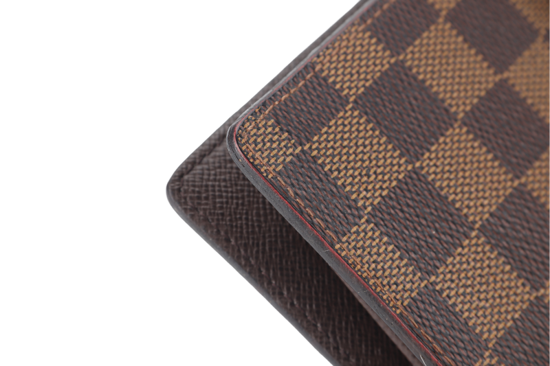 LOUIS VUITTON BRAZZA WALLET DAMIER EBENE GOLD HARDWARE NO DUST COVER