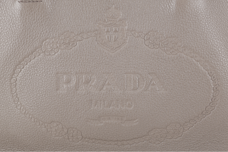 PRADA SAFFIANO LEATHER HANDBAG GOLD HARDWARE WITH DUST COVER AND CARD
