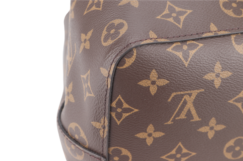 LOUIS VUITTON M44020 NEONOE MM MONOGRAM CANVAS GOLD HARDWARE WITH STRAPS AND DUST COVER