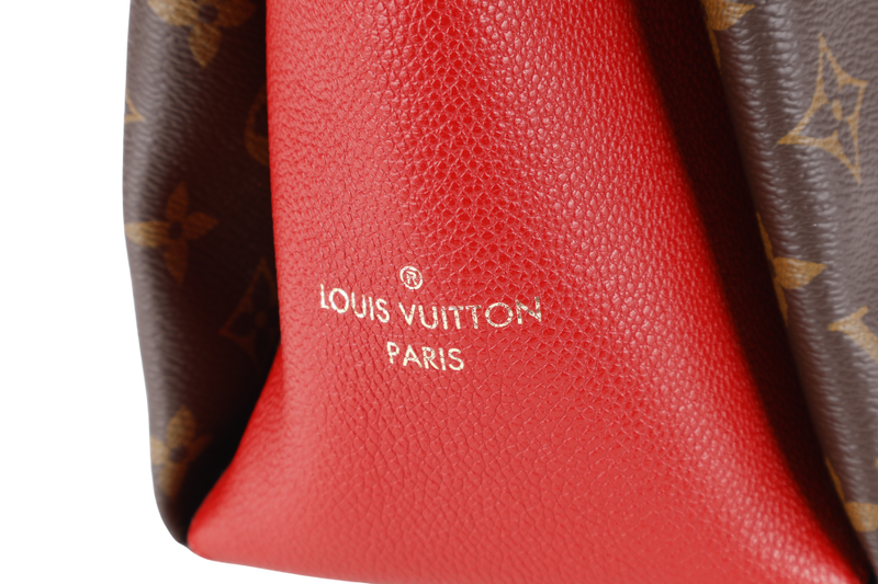 LOUIS VUITTON SURENE MM CERISE MONOGRAM CANVAS GOLD HARDWARE WITH DUST COVER