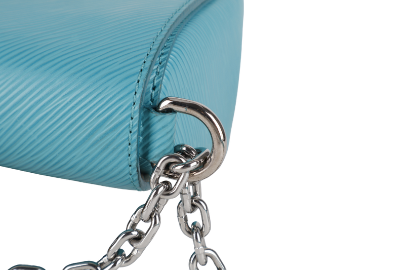 LOUIS VUITTON M50283 TWIST MM MINT GREEN EPI LEATHER SILVER HARDWARE WITH MIRROR NO DUST COVER