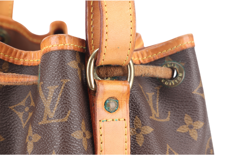 LOUIS VUITTON M42226 NOE PETIT MONOGRAM CANVAS BUCKET BAG NO DUST COVER