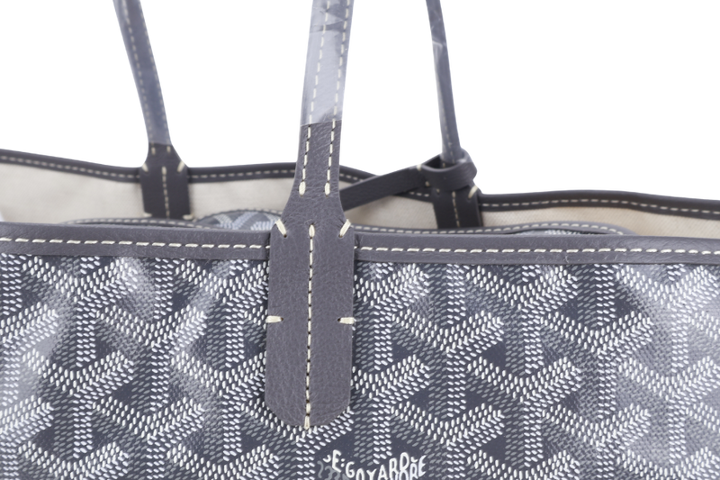 GOYARD SAINT LOUIS PM BAG GREY COLOR WITH DUST COVER