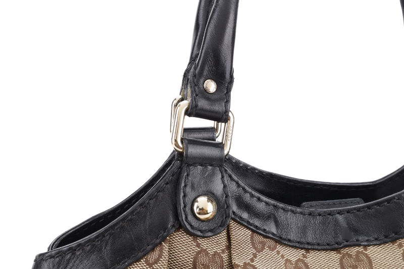 GUCCI SUKEY TOTE BAG BEIGE CANVAS WITH GOLD HARDWARE NO DUST COVER