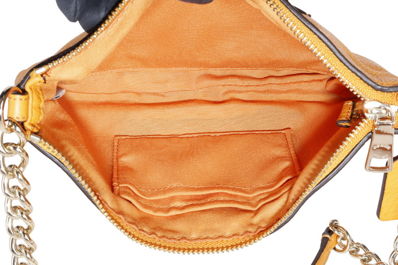 COACH QUINN CROSSBODY BAG ORANGE LEATHER GOLD HARDWARE NO DUST COVER