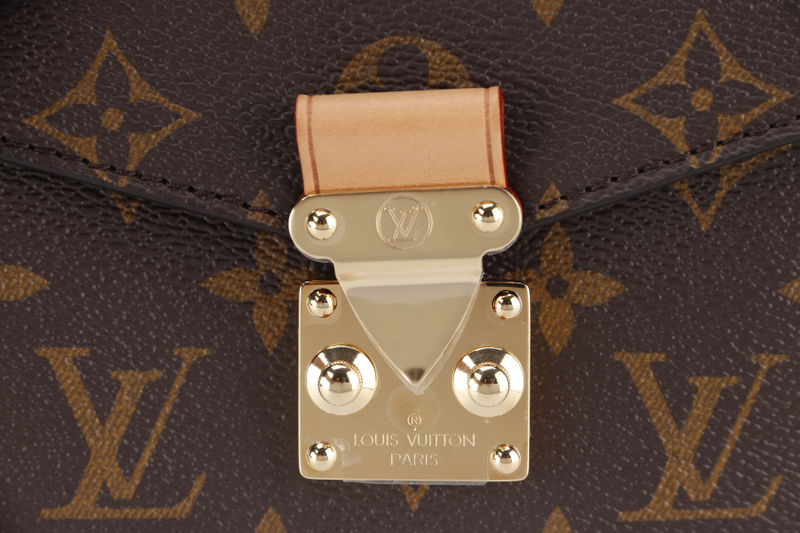 LOUIS VUITTON POCHETTE METIS (M46279) EAST WEST MONOGRAM WITH STRAPS, CHAIN, DUST COVER AND BOX