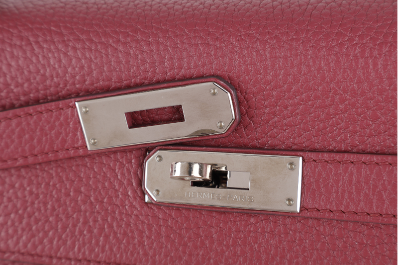 HERMES KELLY 28 (STAMP O) RETOURNE PINK TOGO LEATHER WITH STRAP, KEYS&LOCK, RAINCOAT, DUST COVER & BOX