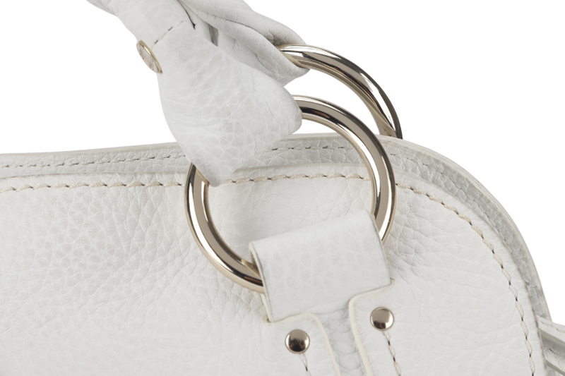 CELINE BITTERSWEET HOBO BAG WHITE GRAIN LEATHER GOLD HARDWARE WITH DUST COVER