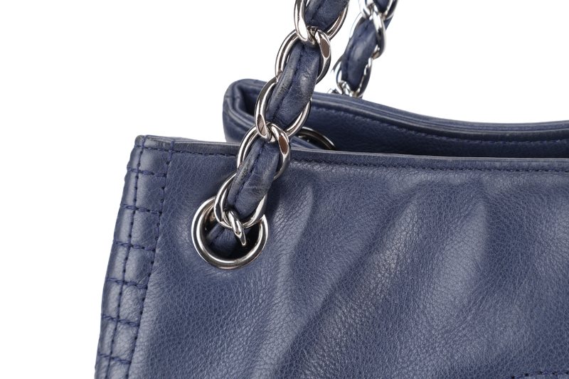 CHANEL COCO BENGAL OPEN ACCORDION CALFSKIN BLUE TOTE (1655xxxx) NO CARD AND NO DUST COVER