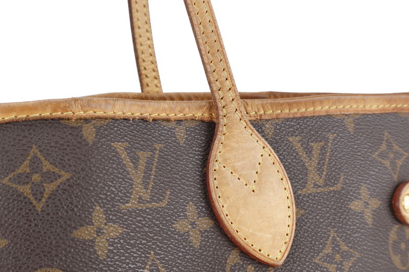 LOUIS VUITTON NEVERFULL M46975 MONOGRAM CANVAS GOLD HARDWARE NO DUST COVER