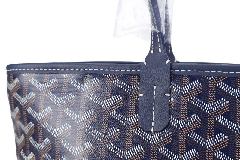 GOYARD ARTOIS PM BAG NAVY BLUE COLOR WITH DUST COVER