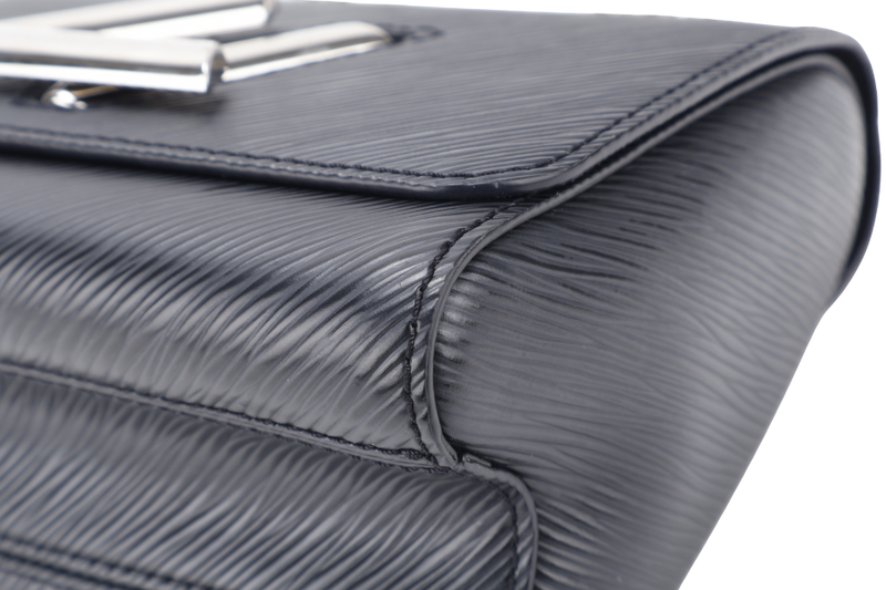 LOUIS VUITTON M21118 TWIST LOCK BLACK PM EPI LEATHER SILVER HARDWARE WITH MIRROR NO DUST COVER