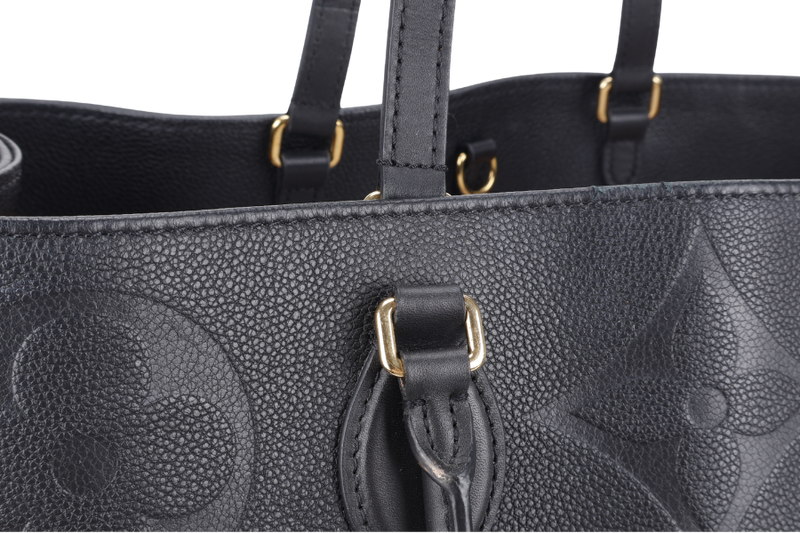 LOUIS VUITTON M44325 ON THE GO GM BLACK EMPREINTE LEATHER GOLD HARDWARE NO DUST COVER