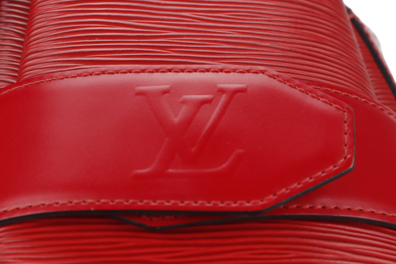 LOUIS VUITTON SAC D'EPAULE SHOULDER BAG (M80193) RED EPI LEATHER GOLD HARDWARE NO DUST COVER