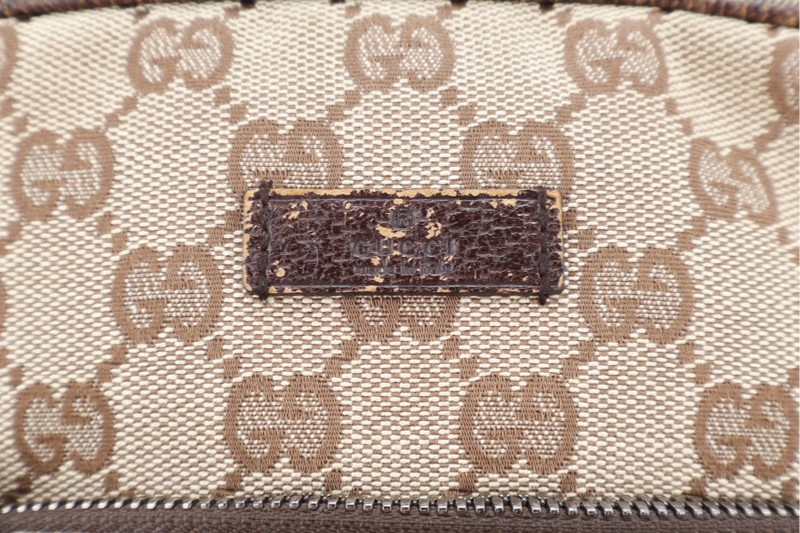 GUCCI MESENGER BAG CANVAS SILVER HARDWARE NO DUST COVER