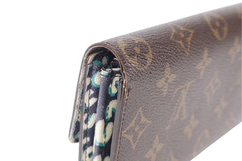 LOUIS VUITTON M67875 SARAH WALLET LEOPARD MONOGRAM CANVAS GOLD HARDWARE NO DUST COVER
