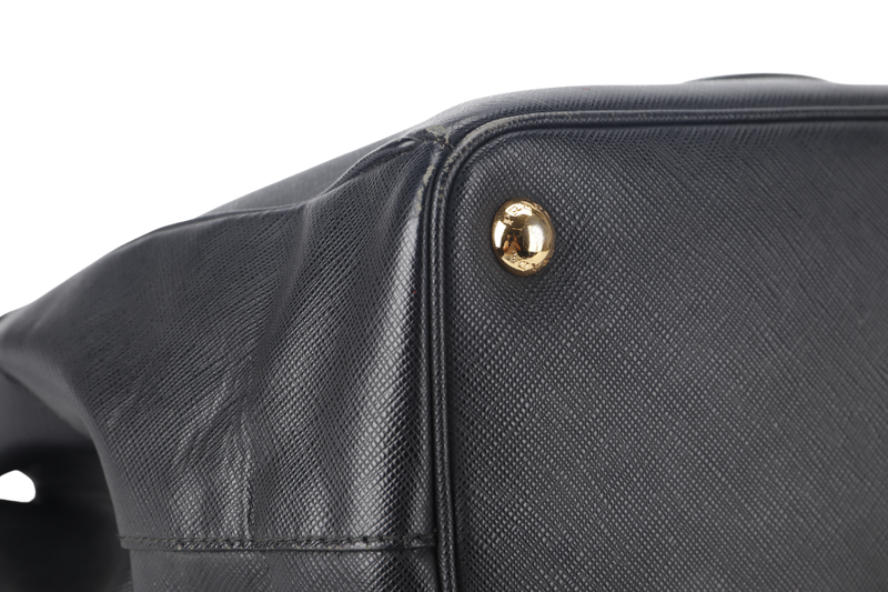 PRADA SAFFIANO LUX BLACK LEATHER (BN1844) GOLD HARDWARE WITH CARD AND DUST COVER