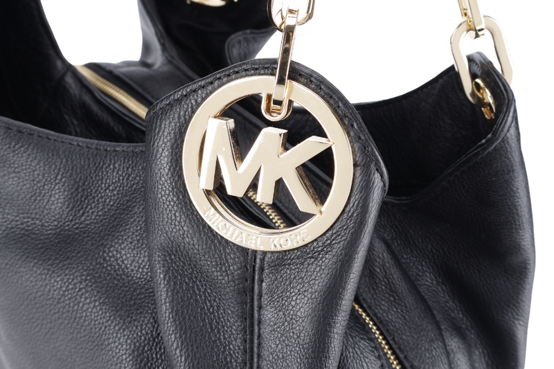 MICHAEL KORS LILLIE LARGE PEBBLED LEATHER SHOULDER BAG WITH DUST COVER