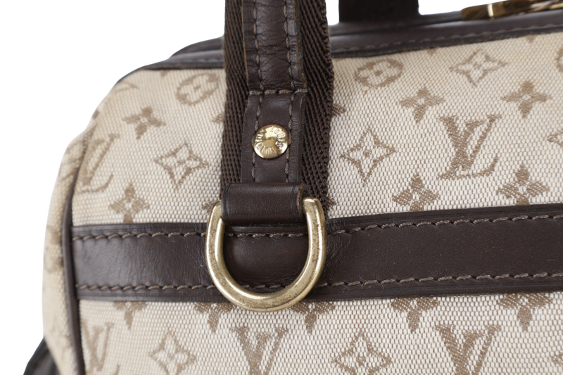 LOUIS VUITTON MINI JOSEPHINE PM BEIGE MINI LIN CANVAS GOLD HARDWARE NO DUST COVER