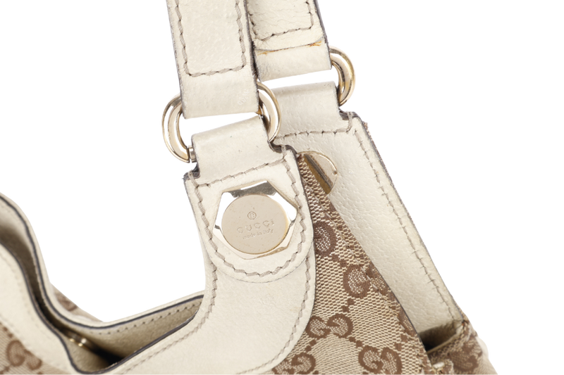 GUCCI SUKEY BAG MEDIUM BEIGE GG CANVAS GOLD HARDWARE NO DUST COVER