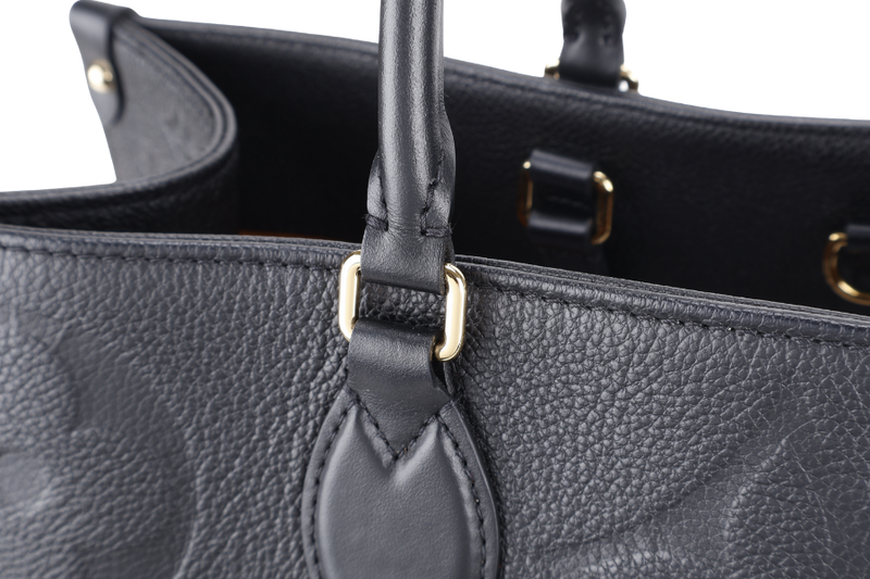 LOUIS VUITTON M44925 ON THE GO GM BLACK MONOGRAM EMPREINTE LEATHER GOLD HARDWARE WITH DUST COVER