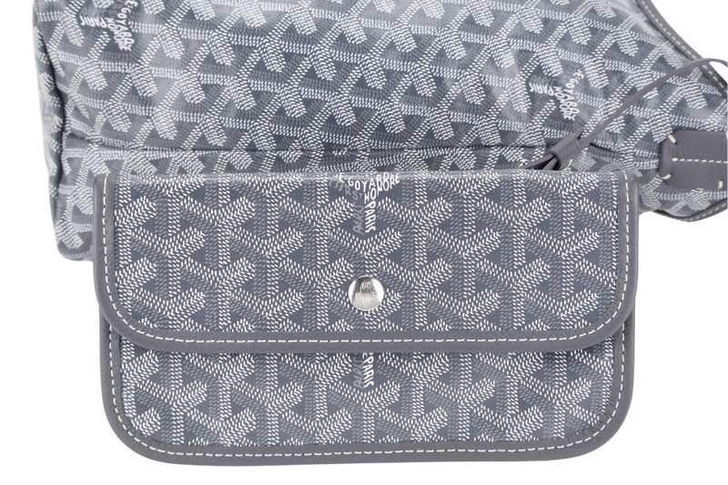 GOYARD GOYARDINE BOHEME HOBO GREY COLOR WITH POUCH NO DUST COVER