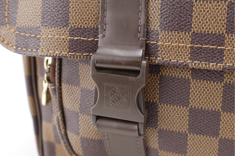 LOUIS VUITTON N51125 MELVILLE MESSENGER BAG DAMIER EBENE CANVAS GOLD HARDWARE NO DUST COVER