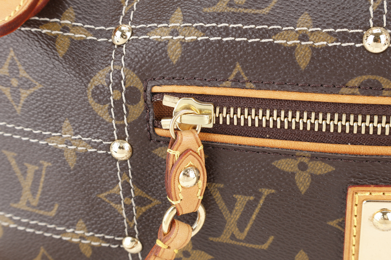 LOUIS VUITTON M40140 RIVETTE SHOULDER BAG MONOGRAM CANVAS GOLD HARDWARE WITH DUST COVER
