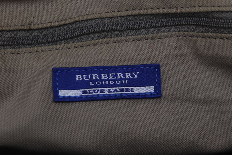 BURBERRY BLUE LABEL BROWN CHECKERED TOTE NO DUST COVER