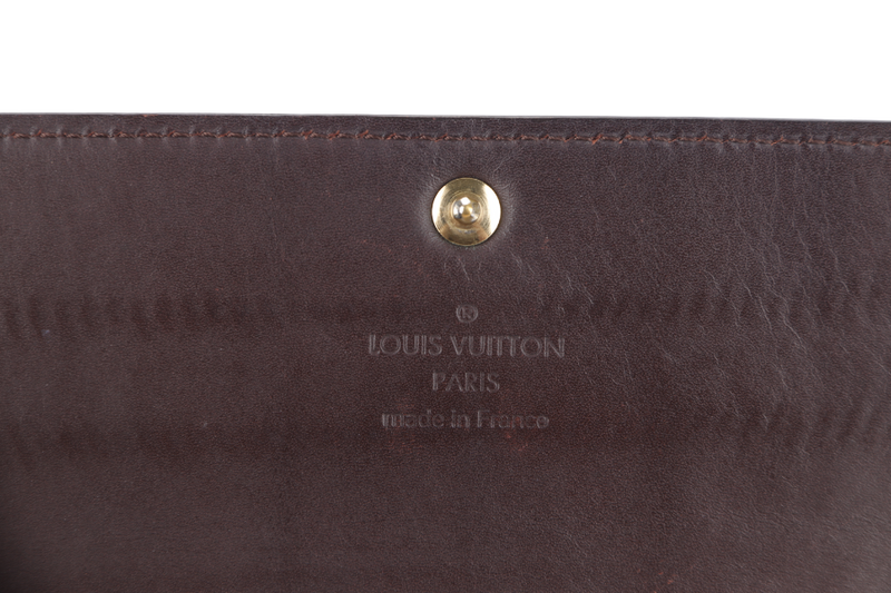 LOUIS VUITTON SARAH BIFOLD WALLET (M93524) AMARANTE VERNIS LEATHER GOLD HARDWARE WITH DUST COVER