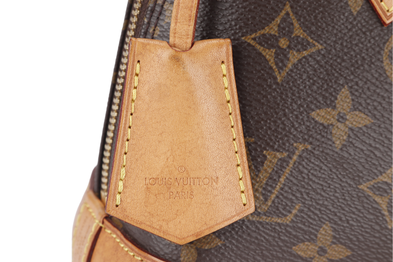 LOUIS VUITTON ALMA BB (M46990) MONOGRAM CANVAS GOLD HARDWARE WITH STRAPS, KEYS&LOCK AND DUST COVER