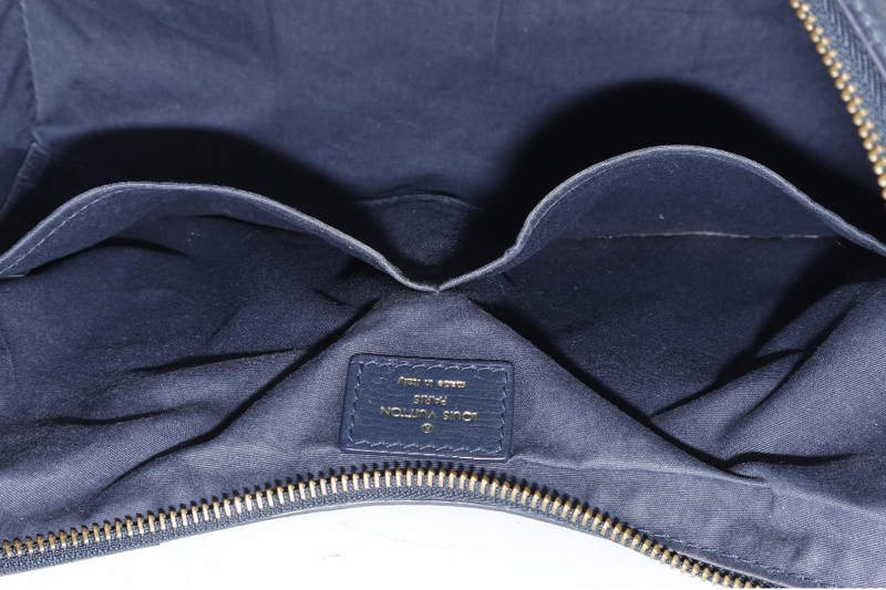 LOUIS VUITTON M40404 IDYLLE RHAPSODY MM NAVY BLUE MONOGRAM CANVAS GOLD HARDWARE WITH DUST COVER