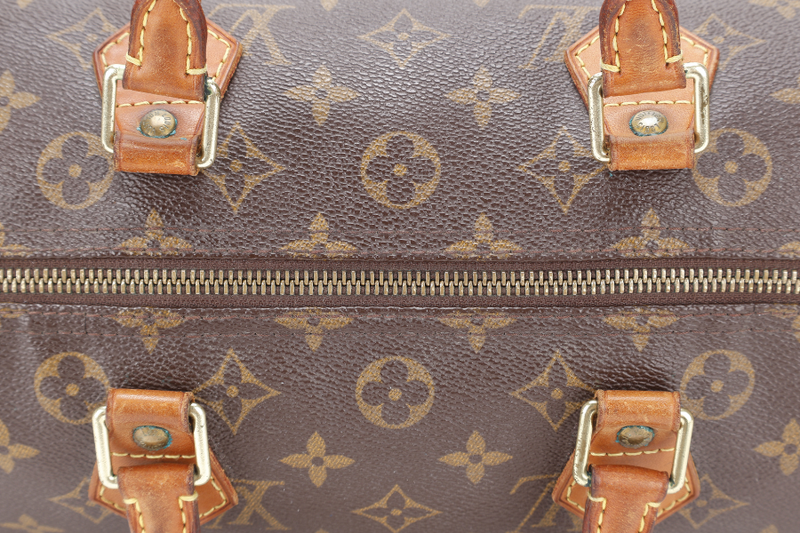 LOUIS VUITTON SPEEDY 30 MONOGRAM CANVAS GOLD HARDWARE NO DUST COVER