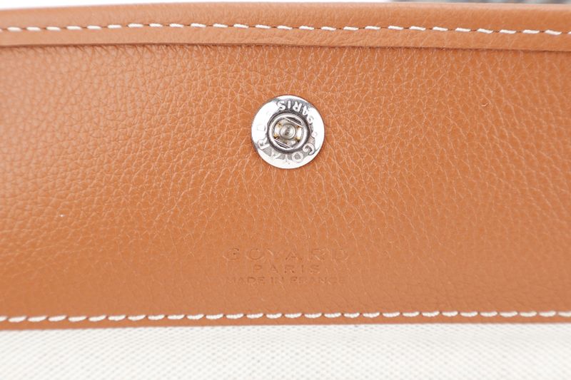GOYARD SAINT LOUIS GM BAG BLACK AND TAN COLOR WITH DUST COVER